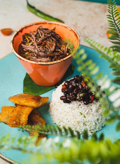 Ropa Vieja available at Fiesta De Cuba